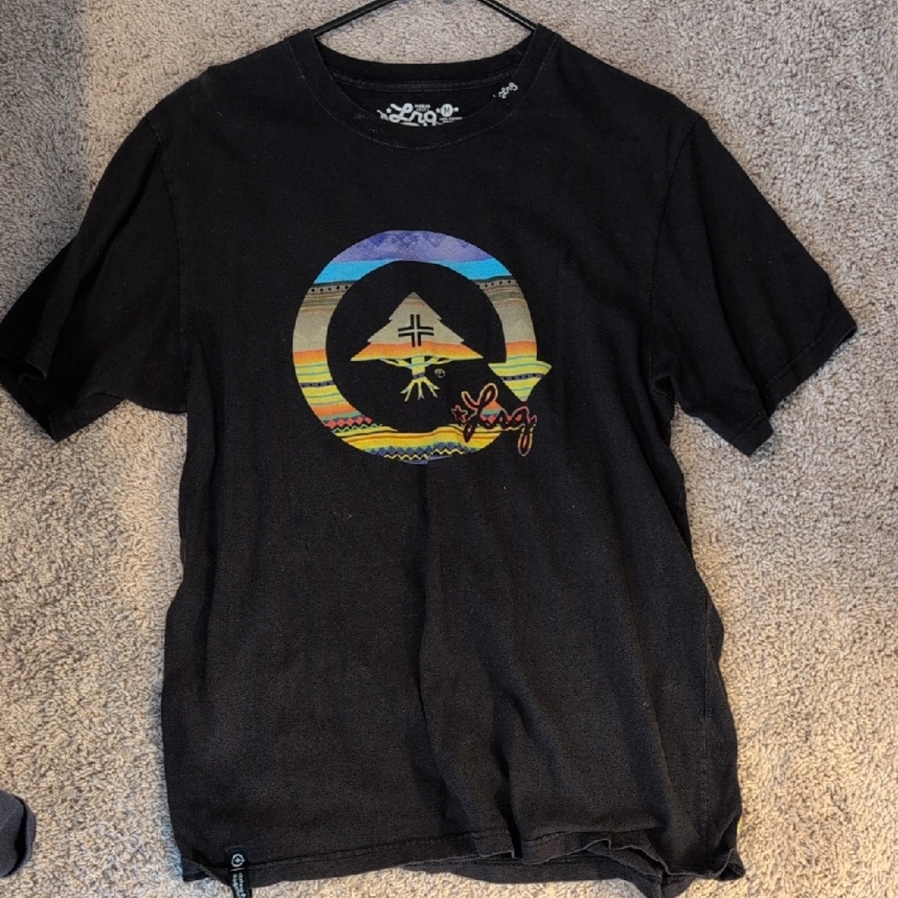 Lrg Black Short Sleeve Tee with Vibrant Graphic